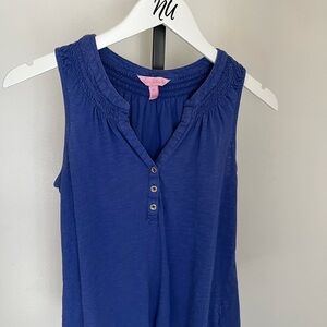 Lilly Pulitzer Royal Blue Essie Tank Top